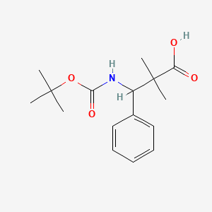 3-{[(Tert-butoxy)carbonyl]amino}-2,2-dimethyl-3-phenylpropanoic acid