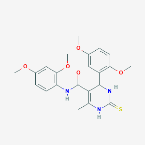 N-(2,4-dimethoxyphenyl)-4-(2,5-dimethoxyphenyl)-6-methyl-2-thioxo-1,2,3,4-tetrahydropyrimidine-5-carboxamide