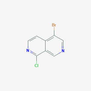 molecular formula C8H4BrClN2 B2864491 5-Bromo-1-chloro-2,7-naphthyridine CAS No. 1260664-26-3