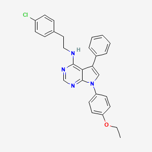 N-[2-(4-chlorophenyl)ethyl]-7-(4-ethoxyphenyl)-5-phenyl-7H-pyrrolo[2,3-d]pyrimidin-4-amine