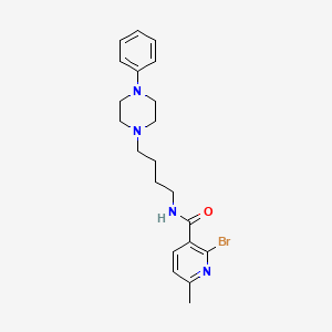 2-bromo-6-methyl-N-[4-(4-phenylpiperazin-1-yl)butyl]pyridine-3-carboxamide