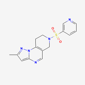 2-Methyl-7-(pyridin-3-ylsulfonyl)-6,7,8,9-tetrahydropyrazolo[1,5-a]pyrido[3,4-e]pyrimidine