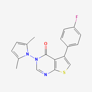 3-(2,5-dimethyl-1H-pyrrol-1-yl)-5-(4-fluorophenyl)thieno[2,3-d]pyrimidin-4(3H)-one