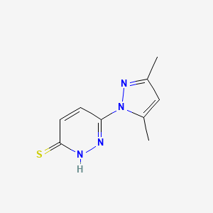 6-(3,5-dimethyl-1H-pyrazol-1-yl)pyridazine-3-thiol