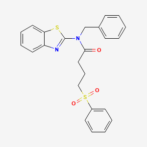 N-(benzo[d]thiazol-2-yl)-N-benzyl-4-(phenylsulfonyl)butanamide