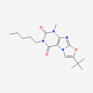 7-(tert-butyl)-1-methyl-3-pentyloxazolo[2,3-f]purine-2,4(1H,3H)-dione