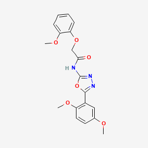 N-(5-(2,5-dimethoxyphenyl)-1,3,4-oxadiazol-2-yl)-2-(2-methoxyphenoxy)acetamide