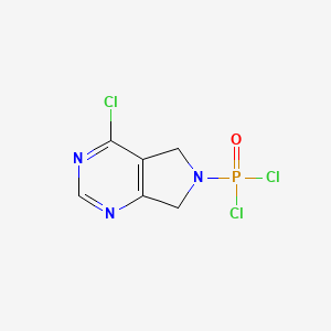 {4-Chloro-5H,6H,7H-pyrrolo[3,4-d]pyrimidin-6-yl}phosphonoyl dichloride