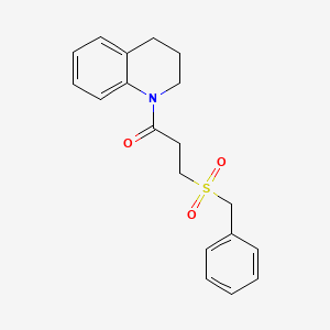 3-(benzylsulfonyl)-1-(3,4-dihydroquinolin-1(2H)-yl)propan-1-one