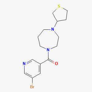 (5-Bromopyridin-3-yl)(4-(tetrahydrothiophen-3-yl)-1,4-diazepan-1-yl)methanone