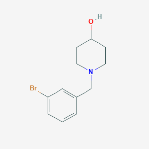 molecular formula C12H16BrNO B2864535 1-(3-Bromobenzyl)piperidin-4-ol CAS No. 184921-06-0
