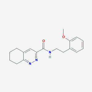 molecular formula C18H21N3O2 B2864541 N-[2-(2-Methoxyphenyl)ethyl]-5,6,7,8-tetrahydrocinnoline-3-carboxamide CAS No. 2415469-39-3