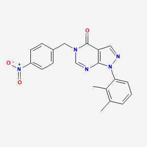 1-(2,3-Dimethylphenyl)-5-[(4-nitrophenyl)methyl]pyrazolo[3,4-d]pyrimidin-4-one