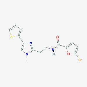 5-bromo-N-(2-(1-methyl-4-(thiophen-2-yl)-1H-imidazol-2-yl)ethyl)furan-2-carboxamide
