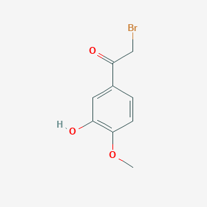 molecular formula C9H9BrO3 B2864582 2-Bromo-1-(3-hydroxy-4-methoxyphenyl)ethanone CAS No. 90971-90-7