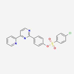 4-[4-(2-Pyridinyl)-2-pyrimidinyl]phenyl 4-chlorobenzenesulfonate