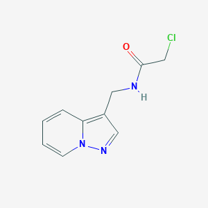 2-chloro-N-(pyrazolo[1,5-a]pyridin-3-ylmethyl)acetamide