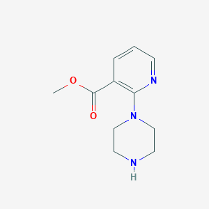 molecular formula C11H15N3O2 B028646 Methyl 2-(piperazin-1-yl)nicotinate CAS No. 104813-92-5