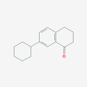 molecular formula C16H20O B2864600 7-Cyclohexyl-1-tetralone CAS No. 64959-04-2