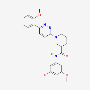 molecular formula C25H28N4O4 B2864611 N-(3,5-dimethoxyphenyl)-1-[6-(2-methoxyphenyl)pyridazin-3-yl]piperidine-3-carboxamide CAS No. 1170044-57-1