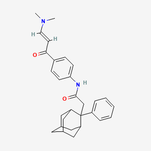 molecular formula C29H34N2O2 B2864612 N-{4-[3-(dimethylamino)acryloyl]phenyl}-2-(2-phenyl-2-adamantyl)acetamide CAS No. 400083-40-1