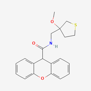 molecular formula C20H21NO3S B2864629 N-[(3-METHOXYTHIOLAN-3-YL)METHYL]-9H-XANTHENE-9-CARBOXAMIDE CAS No. 1448074-60-9