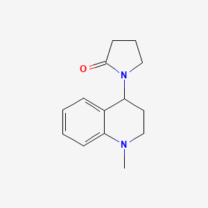 molecular formula C14H18N2O B2864631 1-(1-Methyl-1,2,3,4-tetrahydroquinolin-4-yl)pyrrolidin-2-one CAS No. 146041-88-5