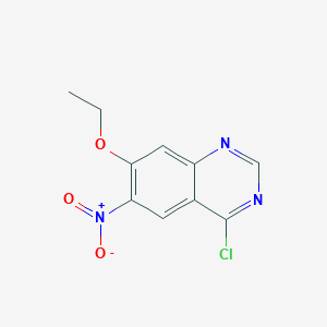 molecular formula C10H8ClN3O3 B2864715 4-Chloro-7-ethoxy-6-nitroquinazoline CAS No. 936954-10-8