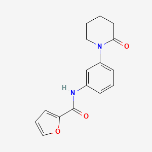 molecular formula C16H16N2O3 B2864722 N-[3-(2-oxopiperidin-1-yl)phenyl]furan-2-carboxamide CAS No. 941979-13-1