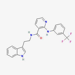 molecular formula C23H19F3N4O B2864947 N-[2-(1H-indol-3-yl)ethyl]-2-{[3-(trifluoromethyl)phenyl]amino}pyridine-3-carboxamide CAS No. 1023845-99-9
