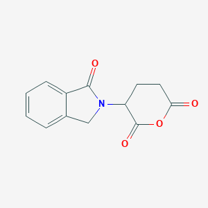 molecular formula C13H11NO4 B286495 3-(3-oxo-1H-isoindol-2-yl)oxane-2,6-dione 