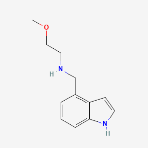 molecular formula C12H16N2O B2864954 (1H-INDOL-4-YLMETHYL)(2-METHOXYETHYL)AMINE CAS No. 944896-86-0