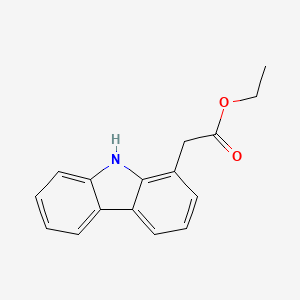 molecular formula C16H15NO2 B2864976 Ethyl 2-(9H-carbazol-1-yl)acetate CAS No. 2126178-29-6