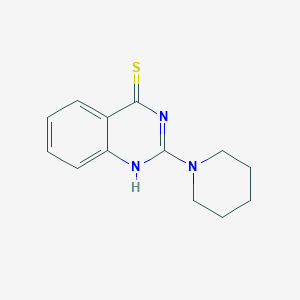 molecular formula C13H15N3S B2864984 2-(piperidin-1-yl)quinazoline-4(3H)-thione CAS No. 1239784-59-8