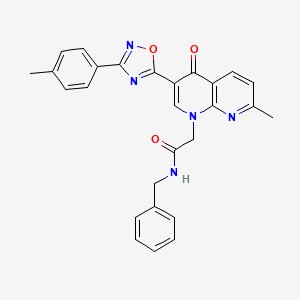 N-(2-fluorophenyl)-5,7-dimethyl-3-[4-methyl-3-(morpholin-4-ylsulfonyl)phenyl]pyrazolo[1,5-a]pyrimidine-2-carboxamide