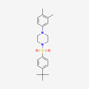 1-(4-Tert-butylbenzenesulfonyl)-4-(3,4-dimethylphenyl)piperazine