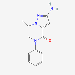 3-Amino-1-ethyl-N-methyl-n-phenyl-1H-pyrazole-5-carboxamide
