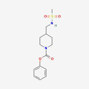 molecular formula C14H20N2O4S B2865023 Phenyl 4-(methanesulfonamidomethyl)piperidine-1-carboxylate CAS No. 1235194-03-2