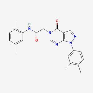 molecular formula C23H23N5O2 B2865059 N-(2,5-dimethylphenyl)-2-[1-(3,4-dimethylphenyl)-4-oxo-1H,4H,5H-pyrazolo[3,4-d]pyrimidin-5-yl]acetamide CAS No. 852451-27-5