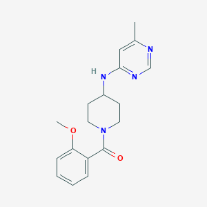 molecular formula C18H22N4O2 B2865067 N-[1-(2-methoxybenzoyl)piperidin-4-yl]-6-methylpyrimidin-4-amine CAS No. 2415465-54-0