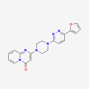 molecular formula C20H18N6O2 B2865101 2-{4-[6-(furan-2-yl)pyridazin-3-yl]piperazin-1-yl}-4H-pyrido[1,2-a]pyrimidin-4-one CAS No. 2380193-68-8