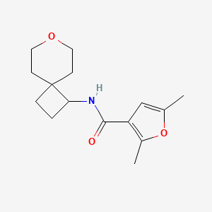 2,5-dimethyl-N-(7-oxaspiro[3.5]nonan-1-yl)furan-3-carboxamide