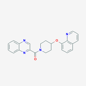 (4-(Quinolin-8-yloxy)piperidin-1-yl)(quinoxalin-2-yl)methanone