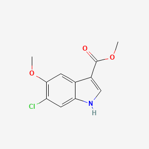 molecular formula C11H10ClNO3 B2865144 methyl 6-chloro-5-methoxy-1H-indole-3-carboxylate CAS No. 2114105-46-1