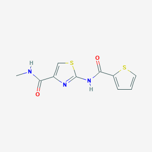 molecular formula C10H9N3O2S2 B2865181 N-methyl-2-(thiophene-2-carboxamido)thiazole-4-carboxamide CAS No. 941929-35-7
