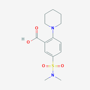 5-(Dimethylsulfamoyl)-2-(piperidin-1-yl)benzoic acid