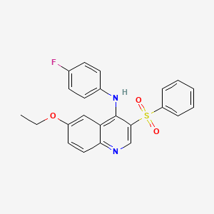 6-ethoxy-N-(4-fluorophenyl)-3-(phenylsulfonyl)quinolin-4-amine