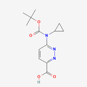 6-[Cyclopropyl-[(2-methylpropan-2-yl)oxycarbonyl]amino]pyridazine-3-carboxylic acid
