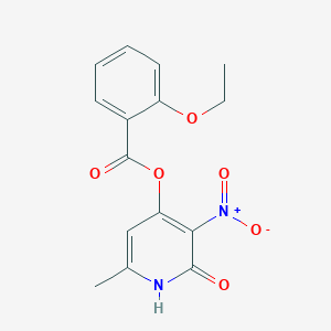(6-methyl-3-nitro-2-oxo-1H-pyridin-4-yl) 2-ethoxybenzoate