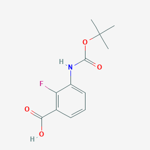 2-Fluoro-3-[(2-methylpropan-2-yl)oxycarbonylamino]benzoic acid